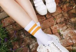 Style sport socks mustard